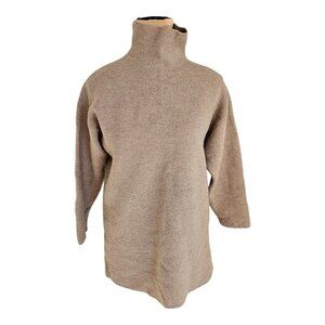 Babaton Aritzia Light Brown Tan Sweater w/ Mock Neck Sz 2